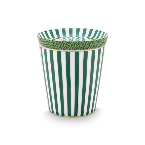Royal Stripes Tasse & Teebeutelablage Grün