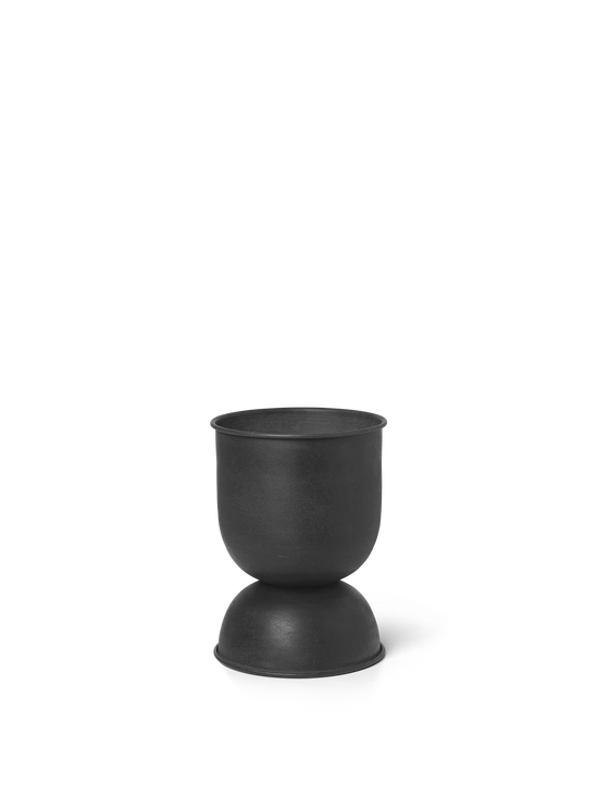 Hourglass Pot - Black Extra Small