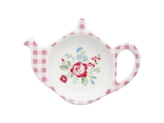 Stoneware Teabag holder Henrietta white - Cucina-Laura