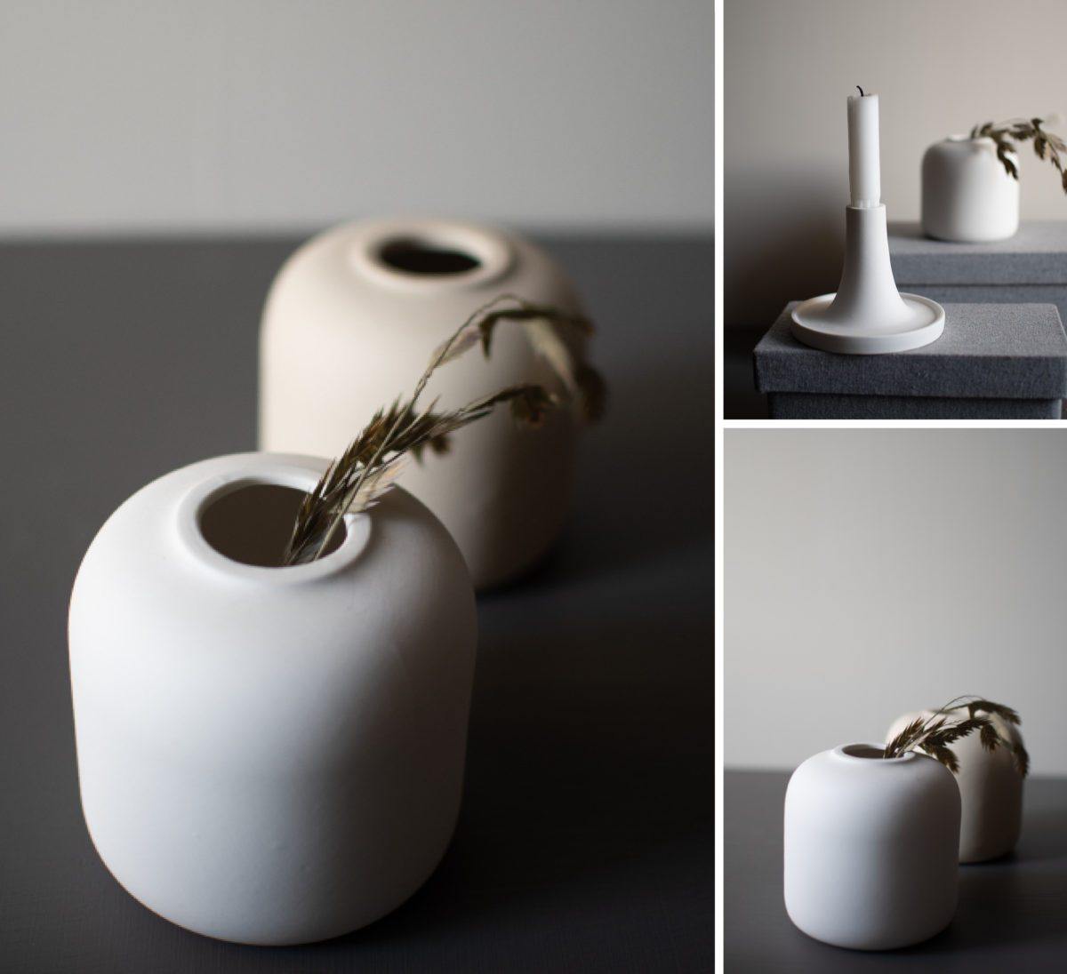 Nogesund White ceramic vase - Cucina-Laura