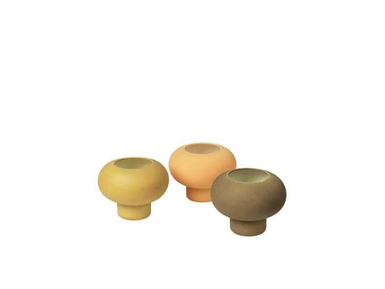 Teelichthalter /Vase  AGATE  Porzellan    ver. Farben - Cucina-Laura