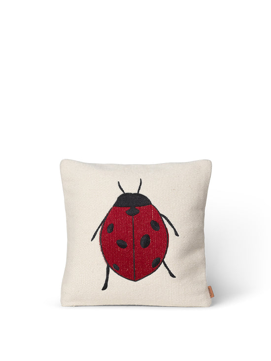 Forest Embroidered Kissen  Ladybird
