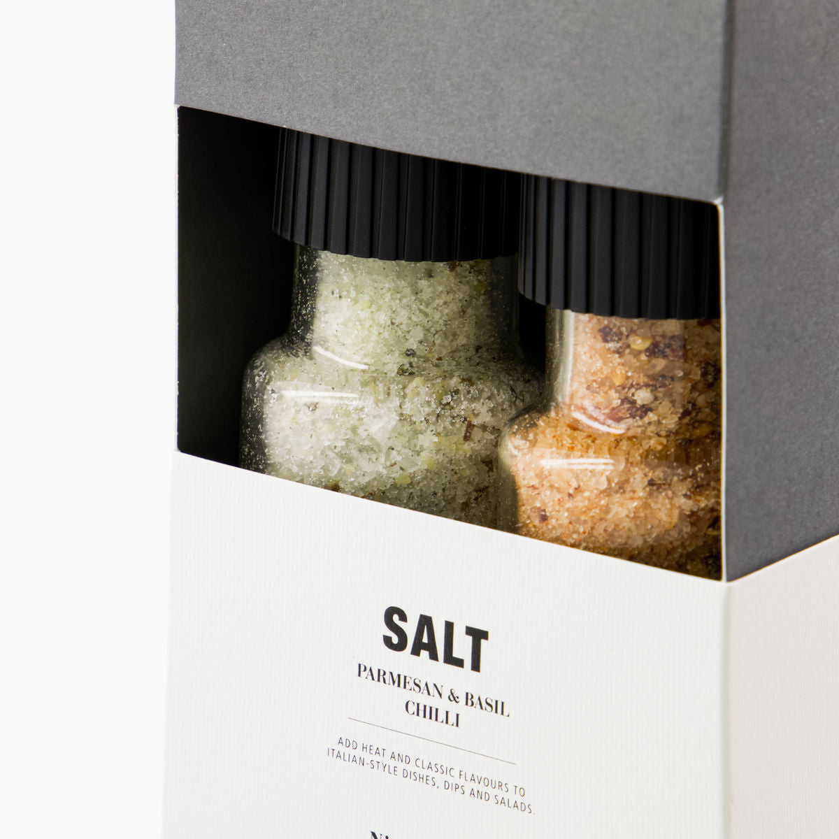 Geschenkbox, Nicolas Vahé Parmesan & Basil salt & Chilli salt