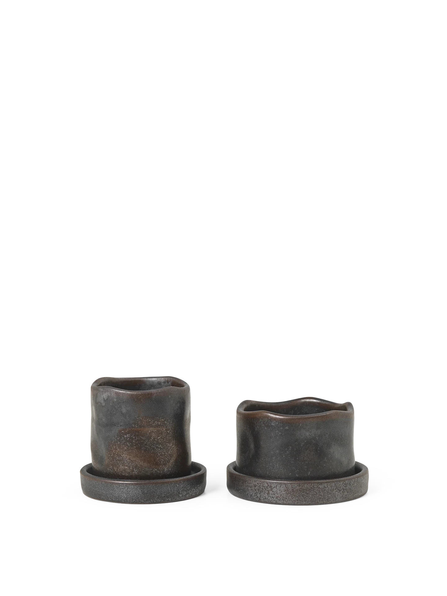 Uneru Mini Pots – Set of 2 BLACK