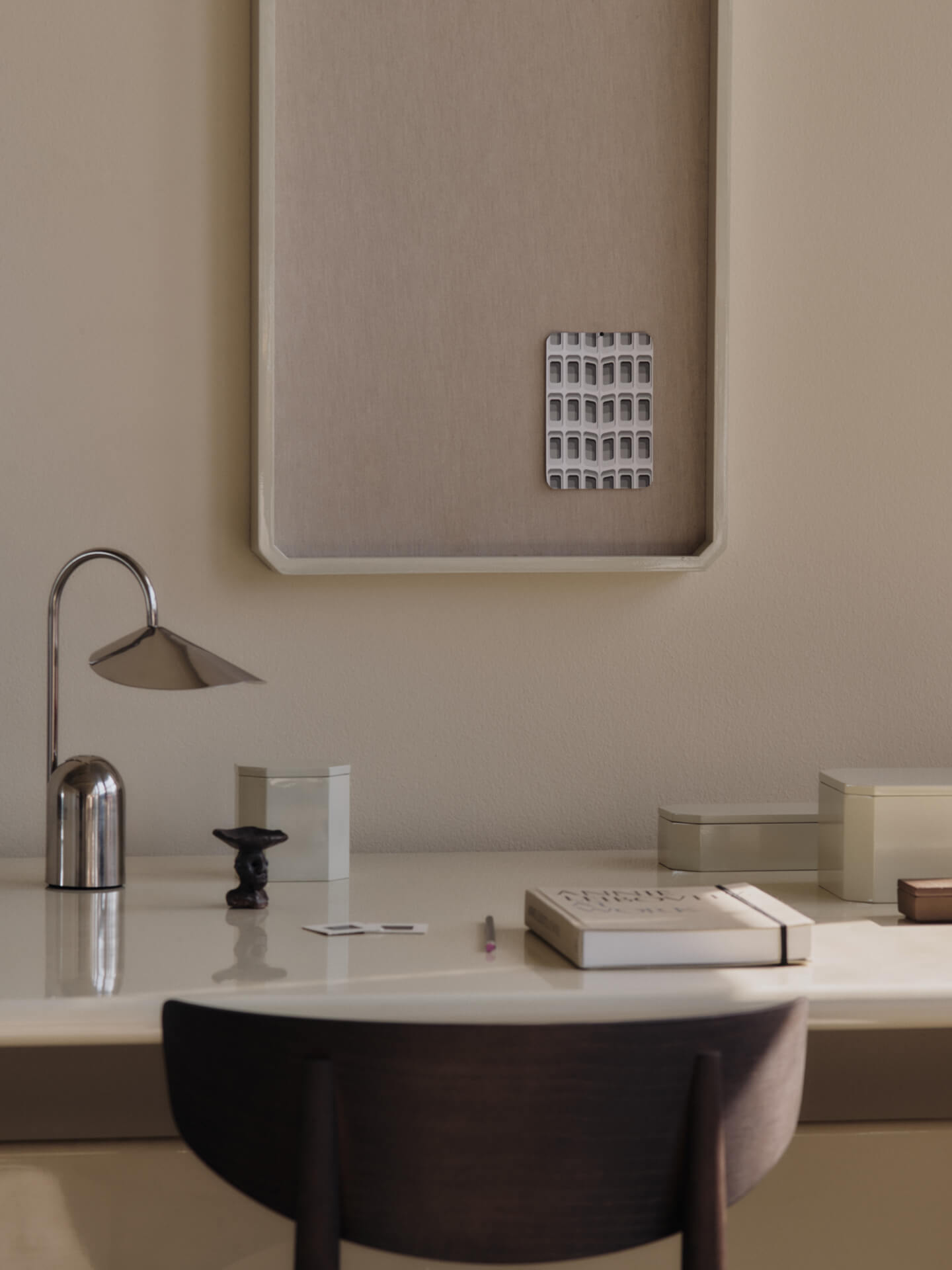 ARUM Transportable LED Lampe Chrom