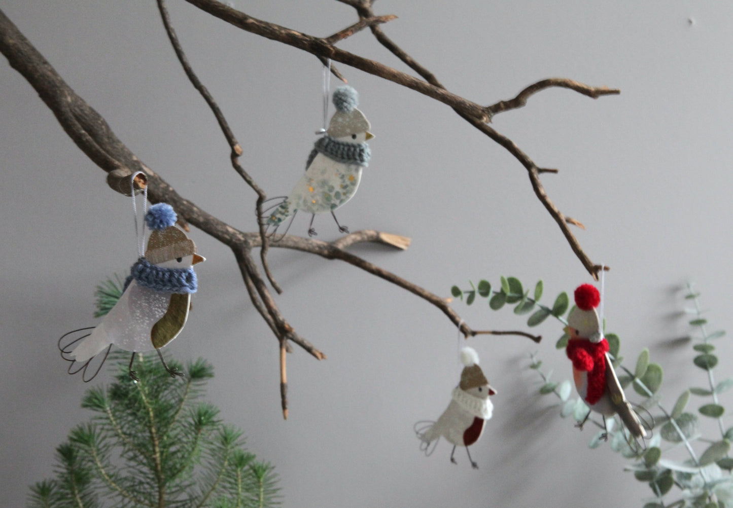 Wintervogel BLAUER SCHAL