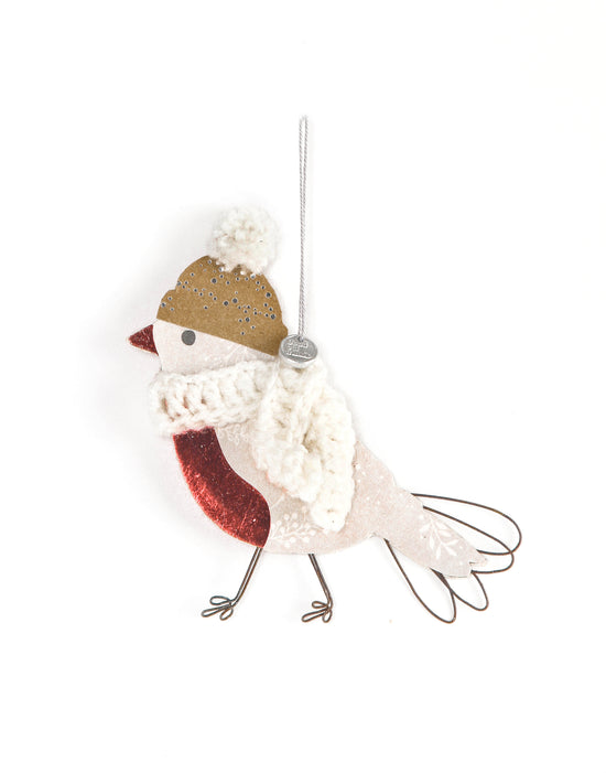 Wintervogel WEißER SCHAL