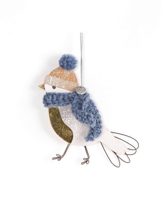 Wintervogel BLAUER SCHAL