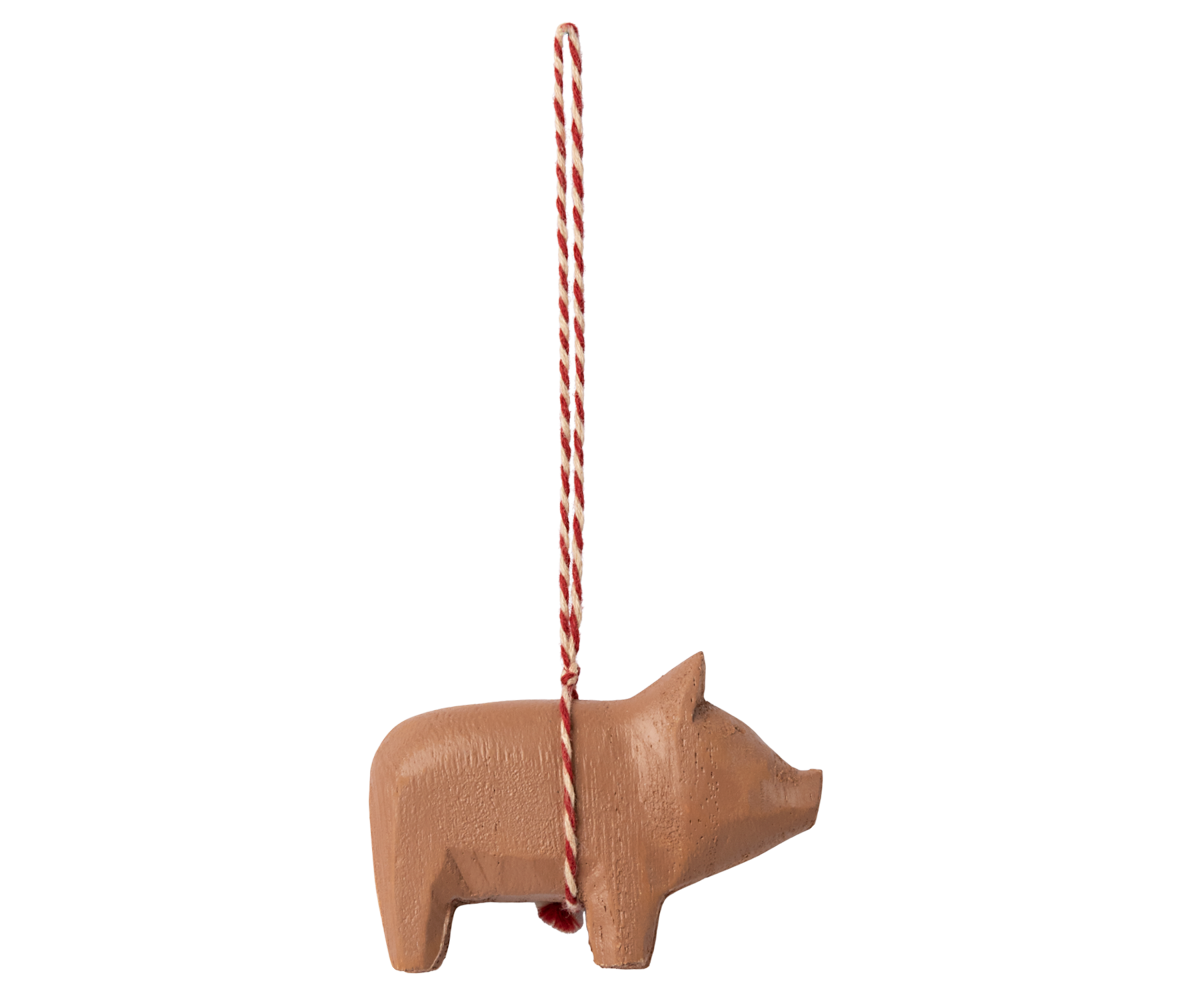 Maileg HOLZ Schweinchen Altrosa