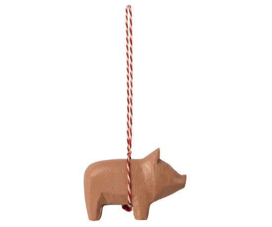 Maileg HOLZ Schweinchen Altrosa