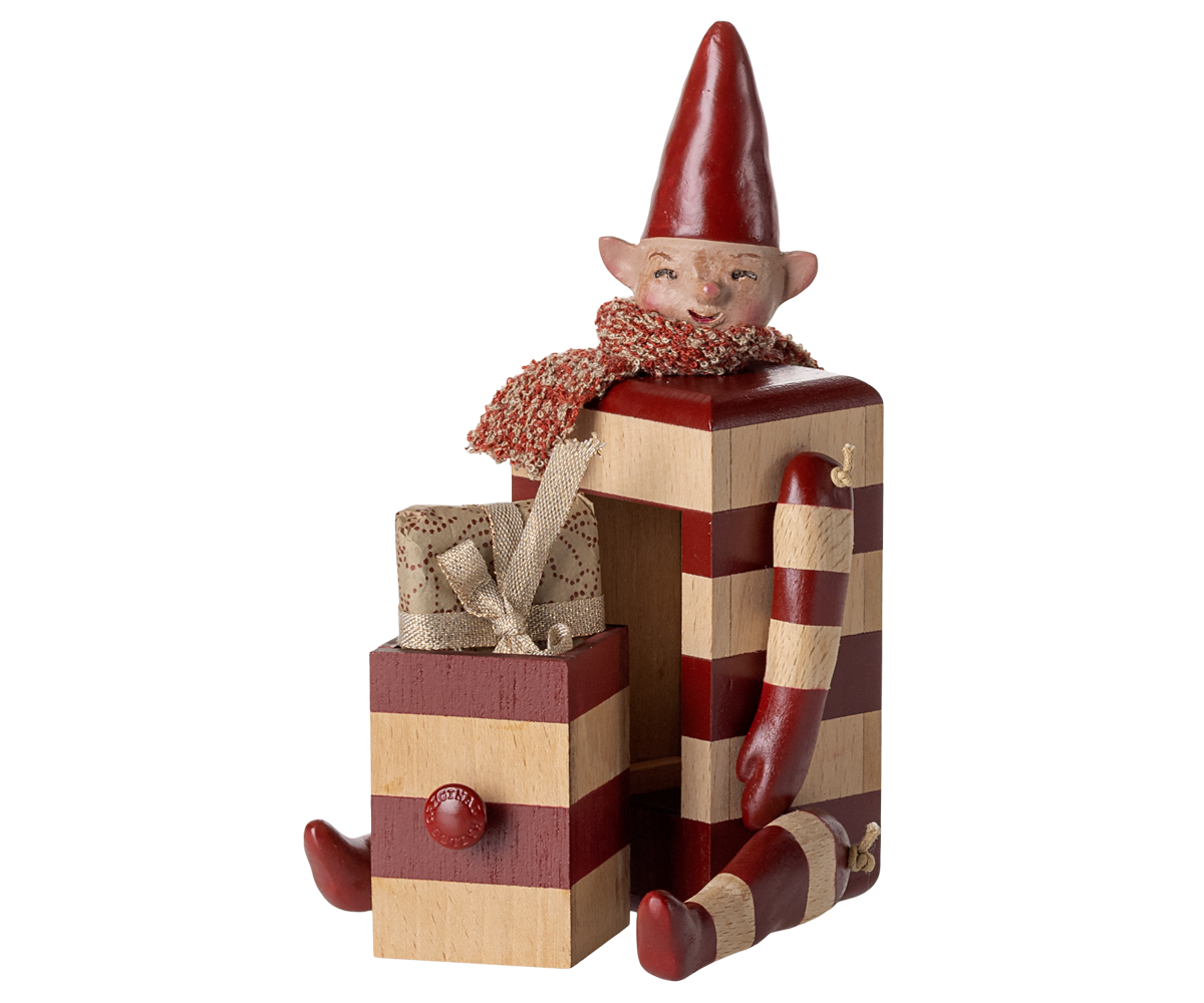 ELF rot/weiß getsrift mit Schublade