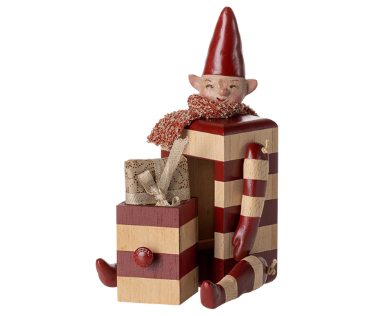 ELF rot/weiß getsrift mit Schublade