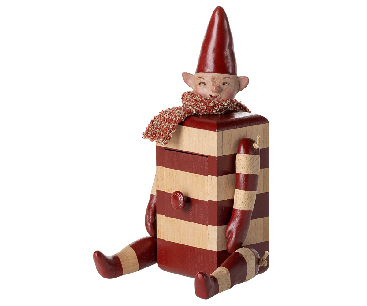 ELF rot/weiß getsrift mit Schublade