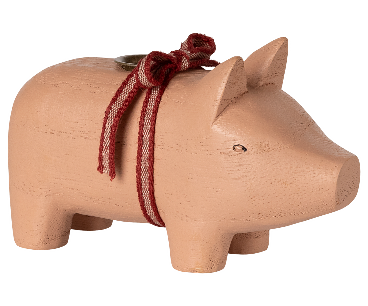 Maileg Kerzenständer SCHWEIN rosa klein