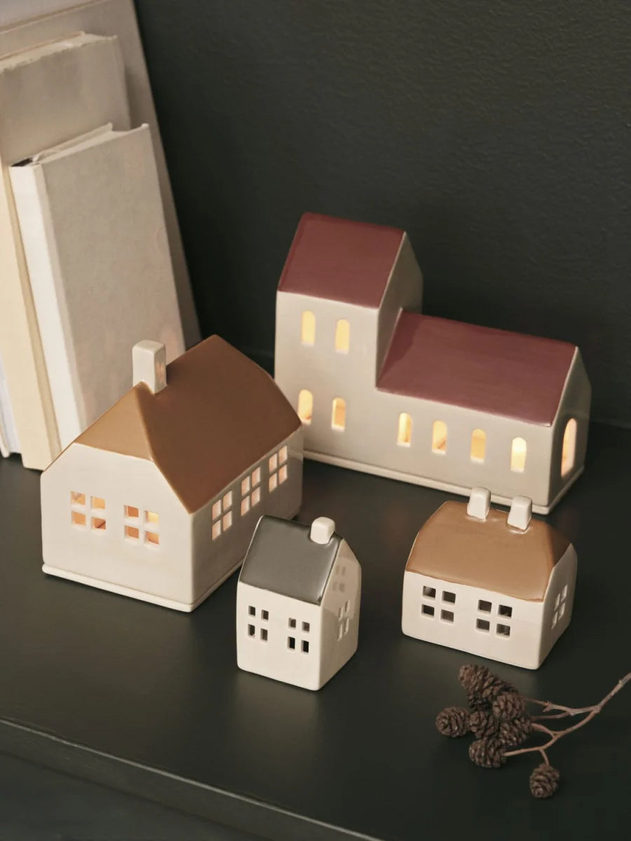 BO Häuschen SET Braun/Leaf Grün