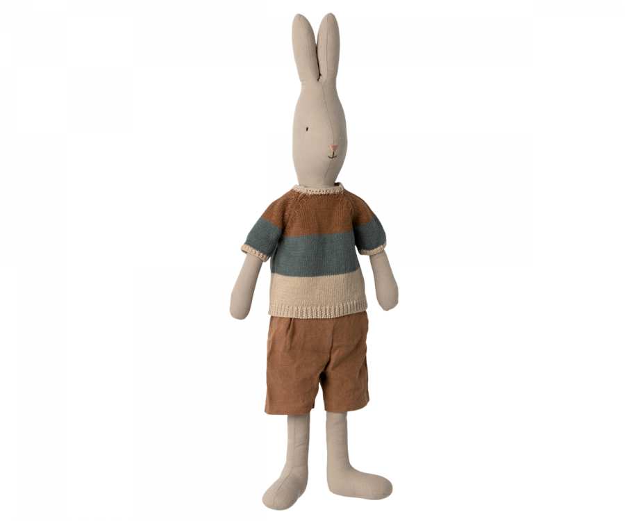 Kaninchen Größe 4, Klassisch - Strickhemd und Shorts