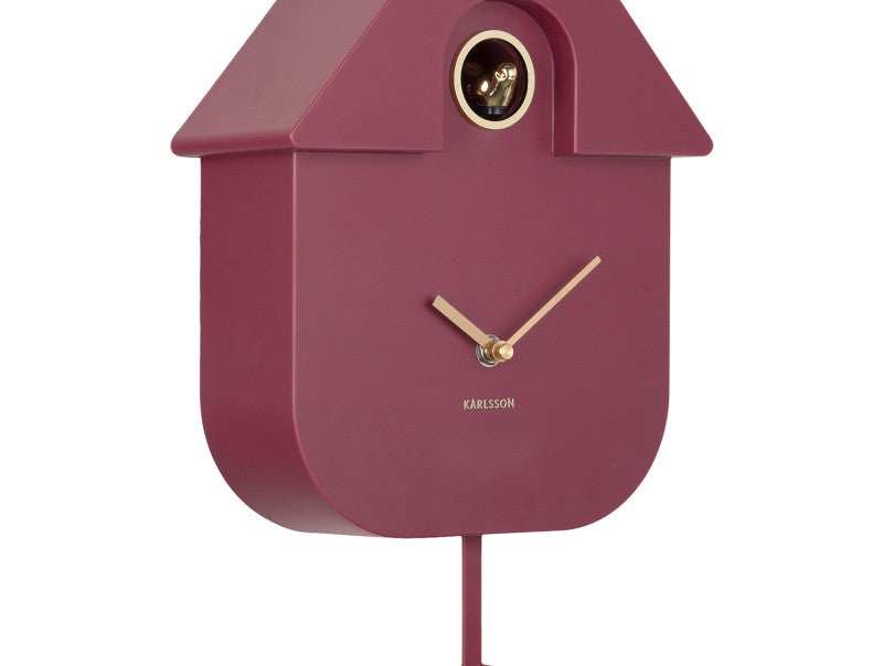 Wand KUCKUCKS Uhr ORO MAUVE