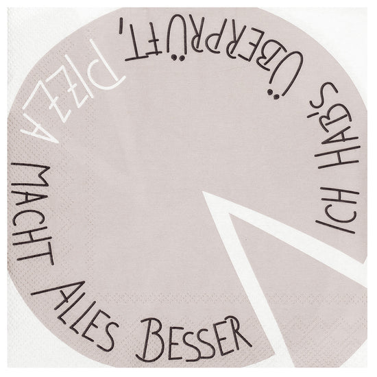 Serviette "Pizza macht alles besser"