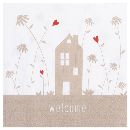 Serviette "Welcome"