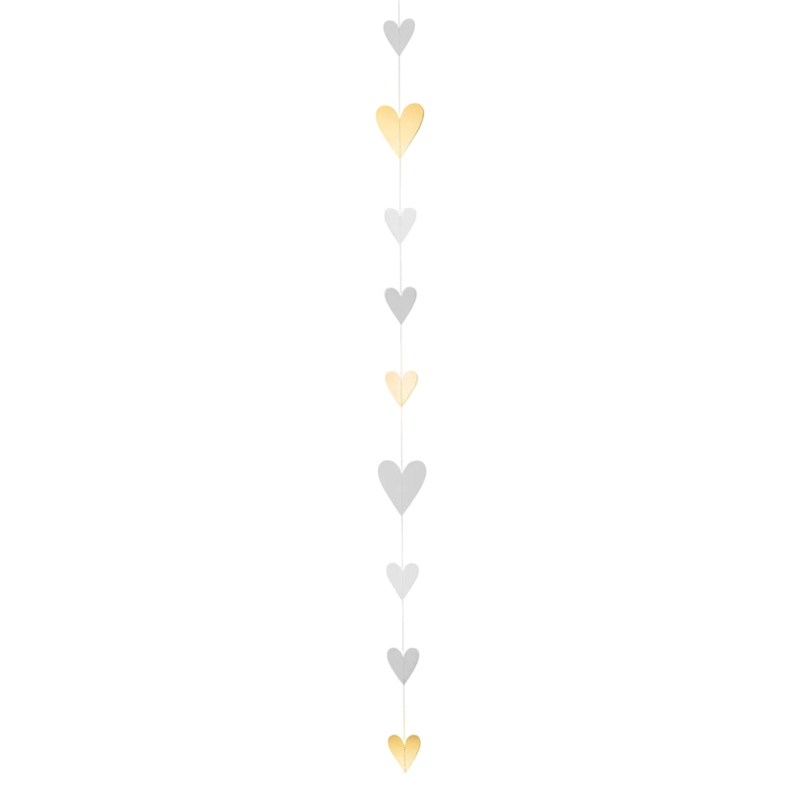 Girlande / Papierkette GOLDENE HERZEN