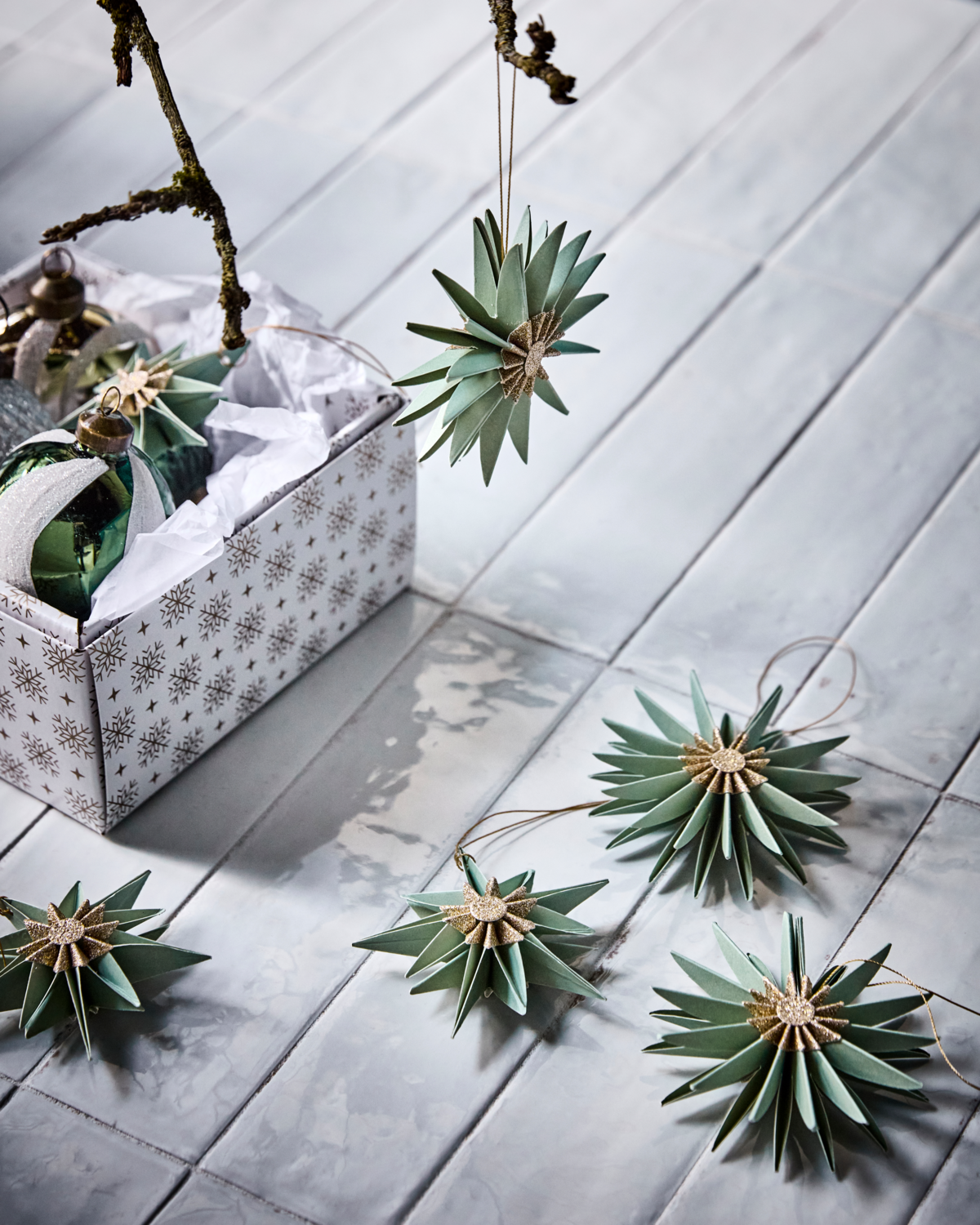 Papier Anhänger Set 6 St. / 2 Varianten