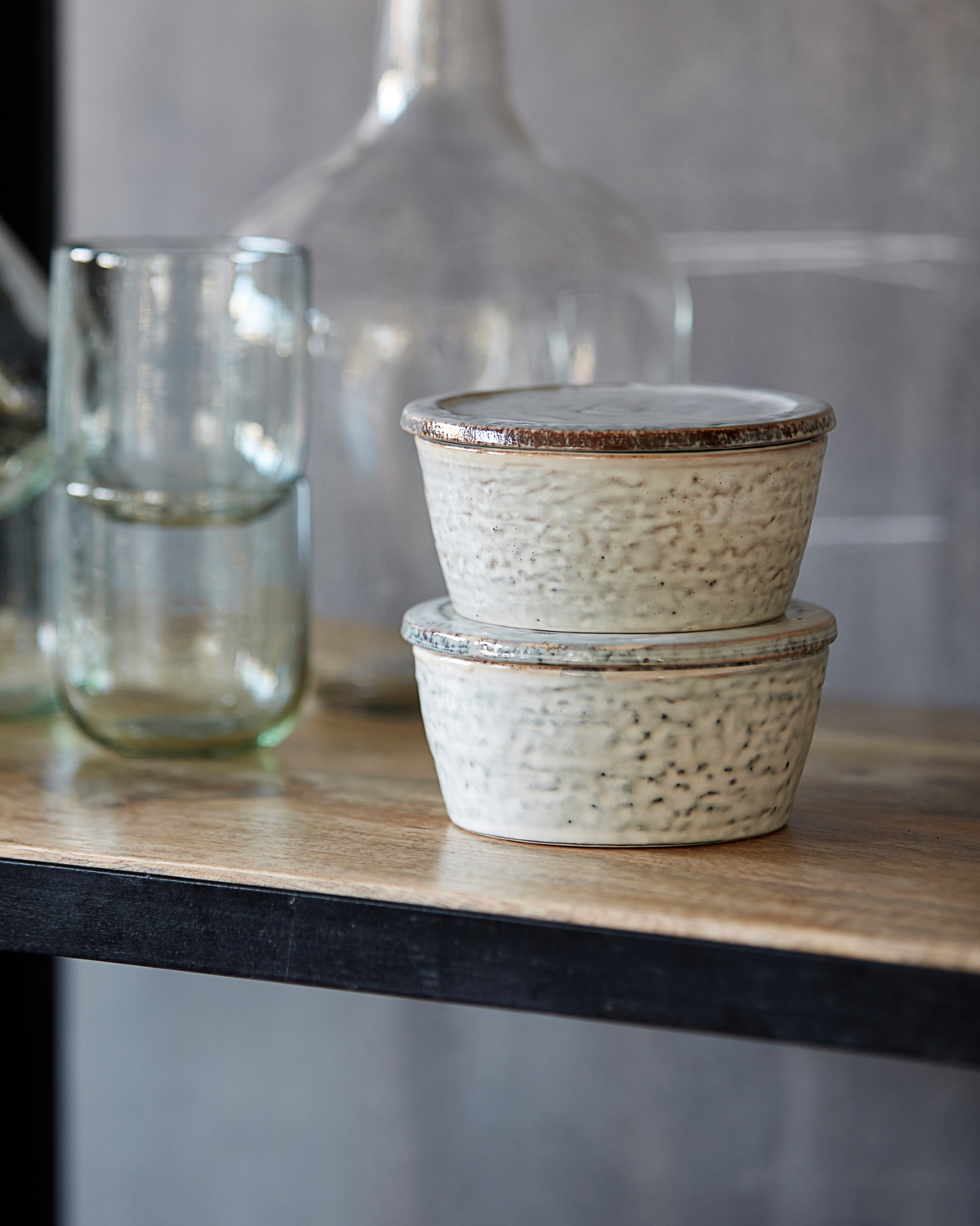 RUSTIC Schale m. Deckel klein