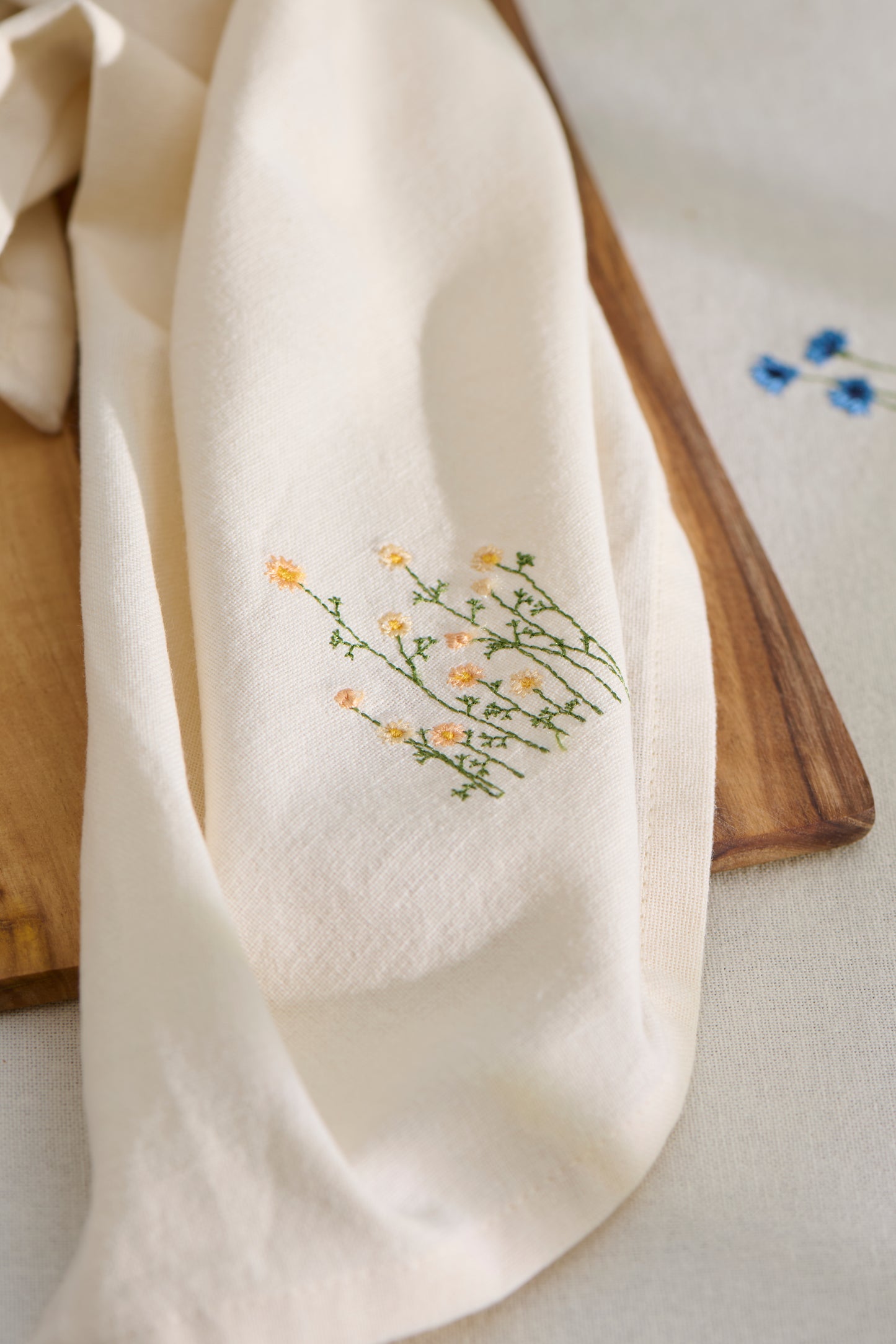 Stoffserviette FLORA gelbe Blume