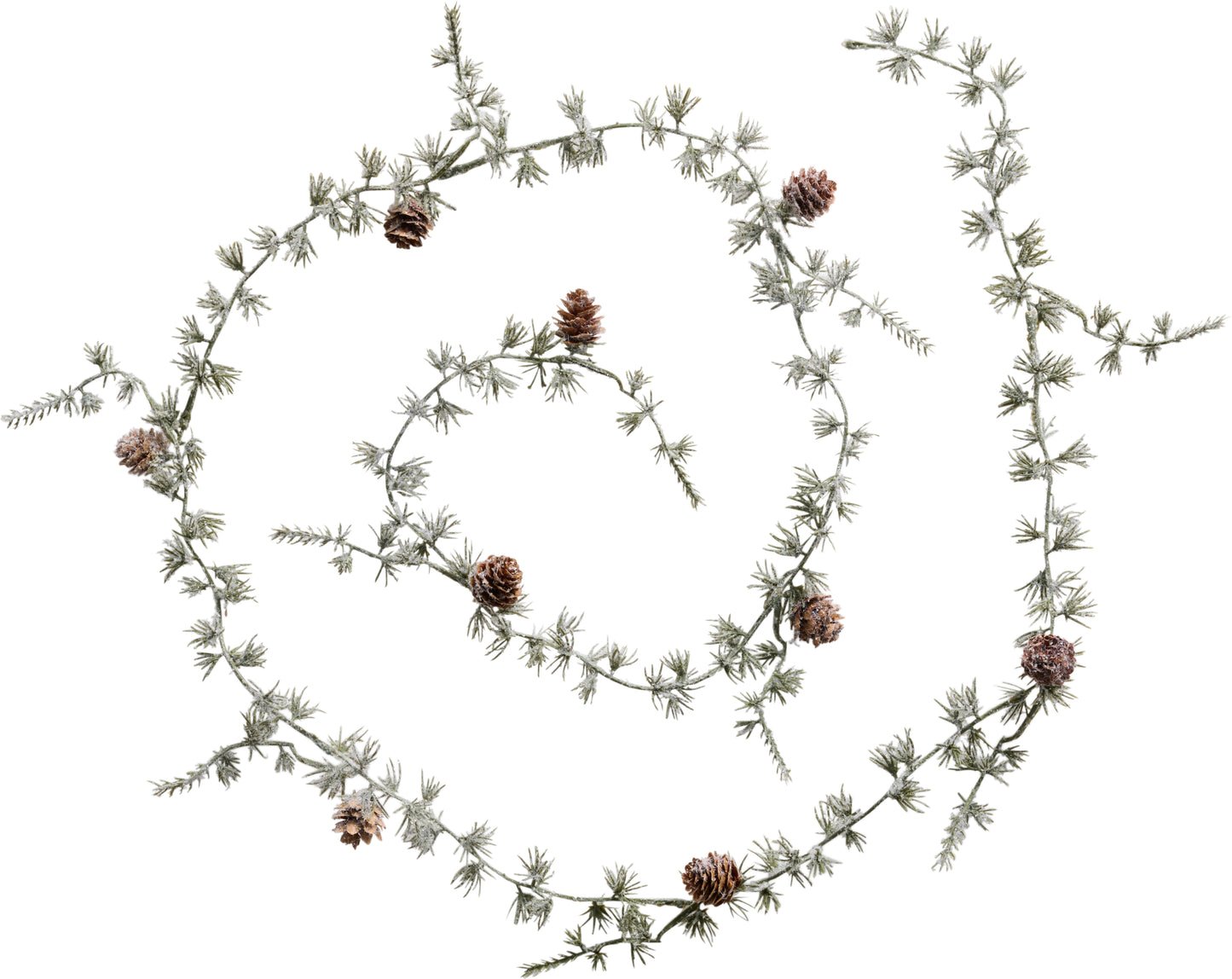 Zedern Girlande m. Zapfen gefrostet
