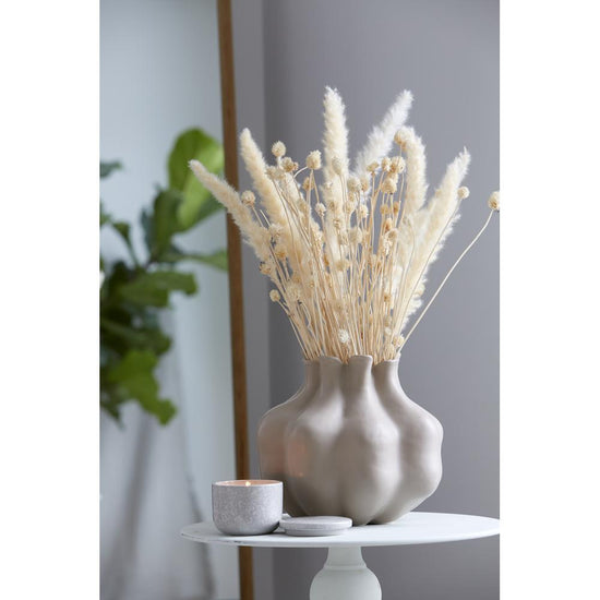 VIOLET Vase linen / beige S