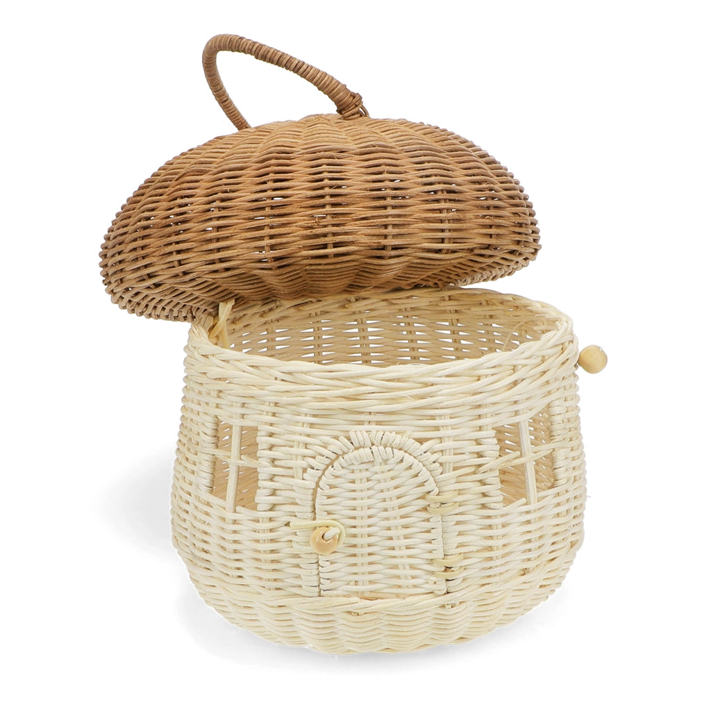 Rattan Pilzhaus Korb