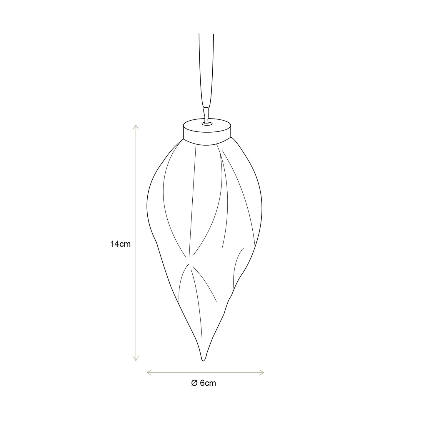 Porzellan Ornament DIMOND