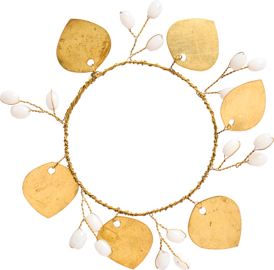 MINI Kranz Perlen / Messingplättchen