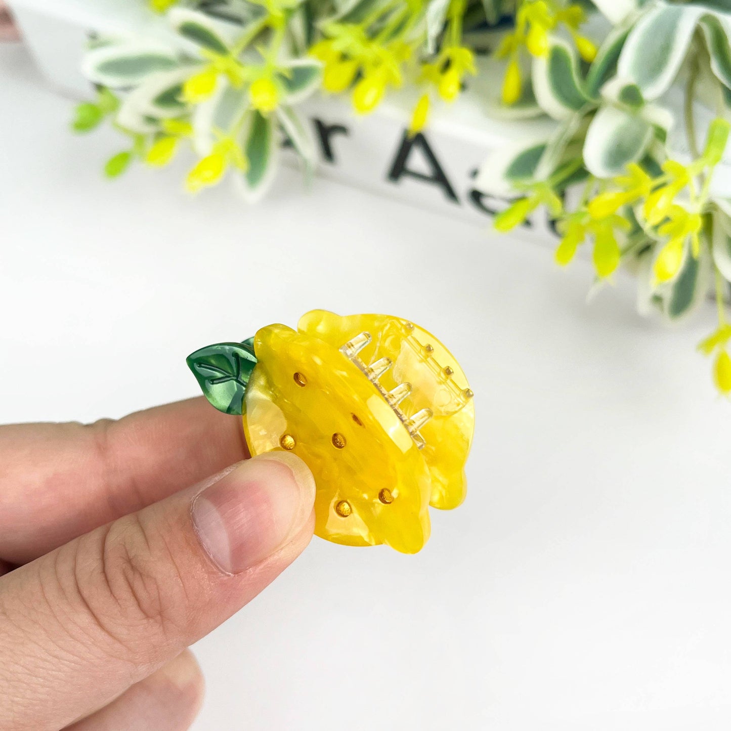 MINI Haarklammer Limone ( Zitrone )