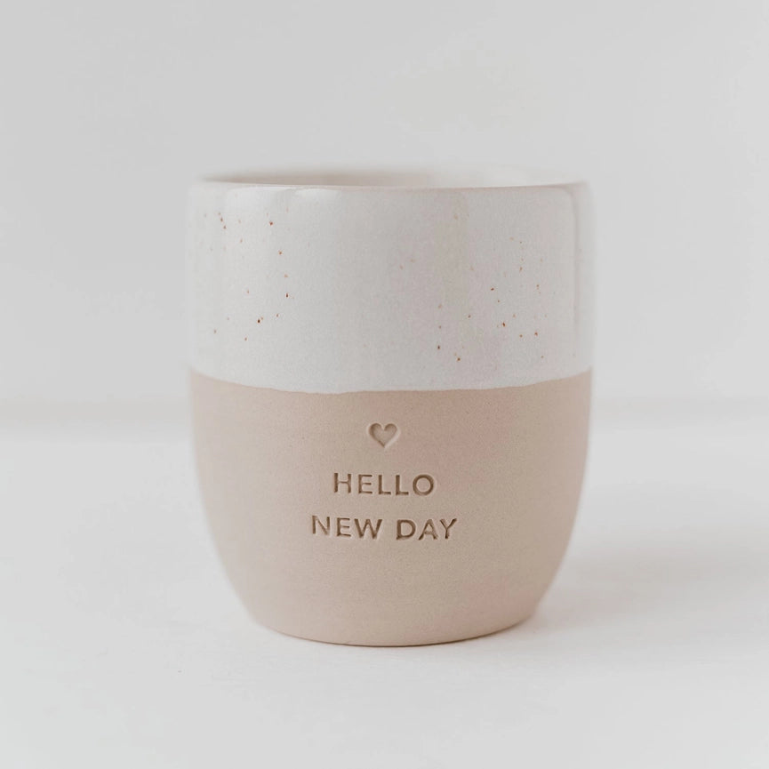 Becher HELLO NEW DAY