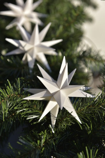 Sternenkette MINI Stern 12 cm WEIß ( 9 )