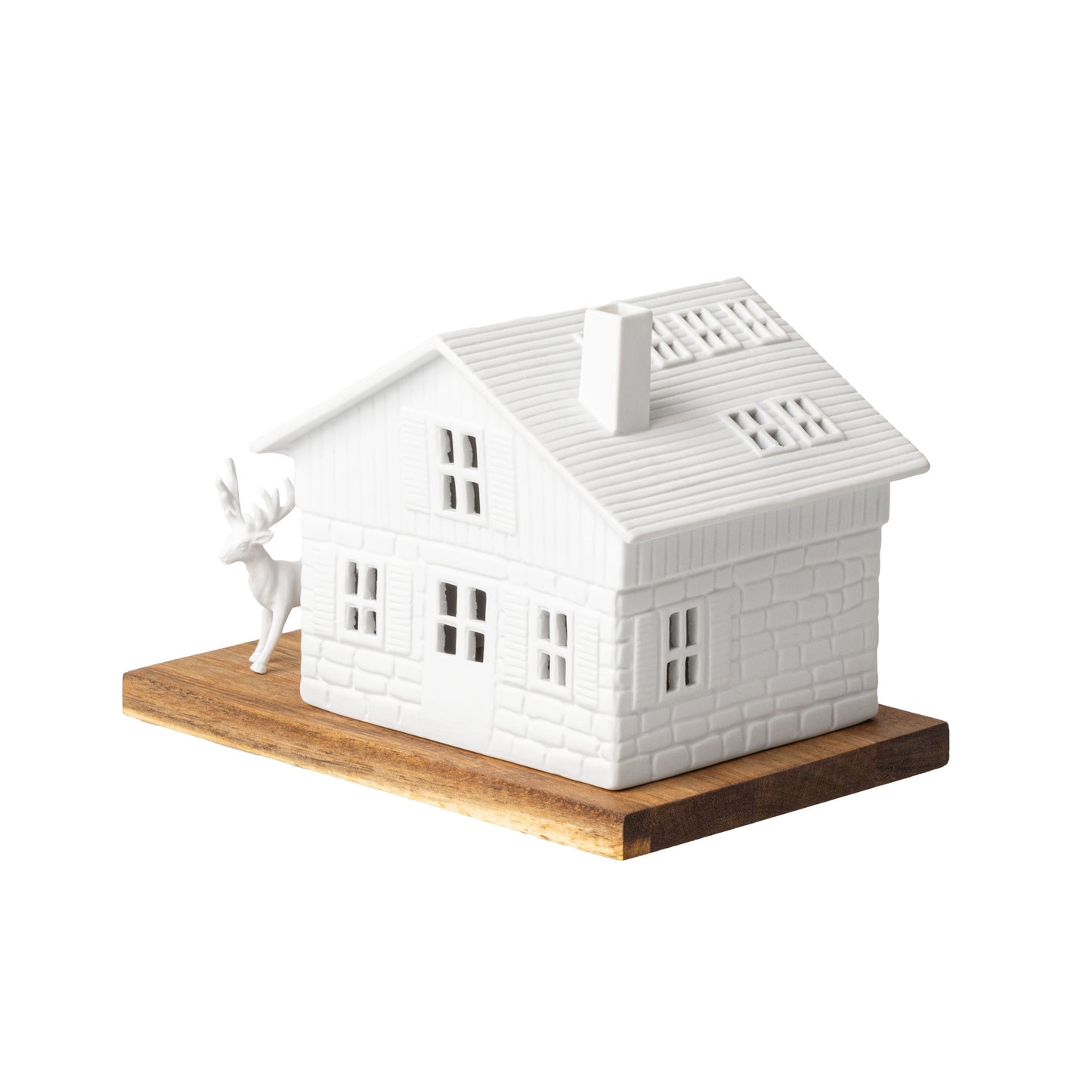 Lichthaus Skihütte 18x12x13cm