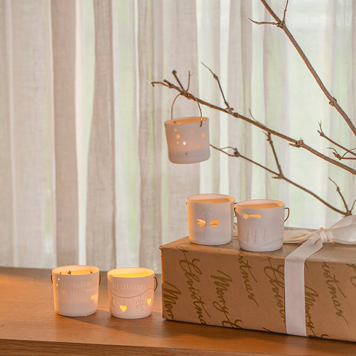 Laterne COZY CHRISTMAS