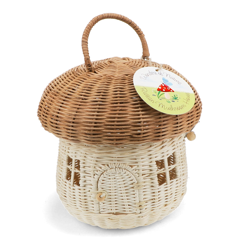 Rattan Pilzhaus Korb
