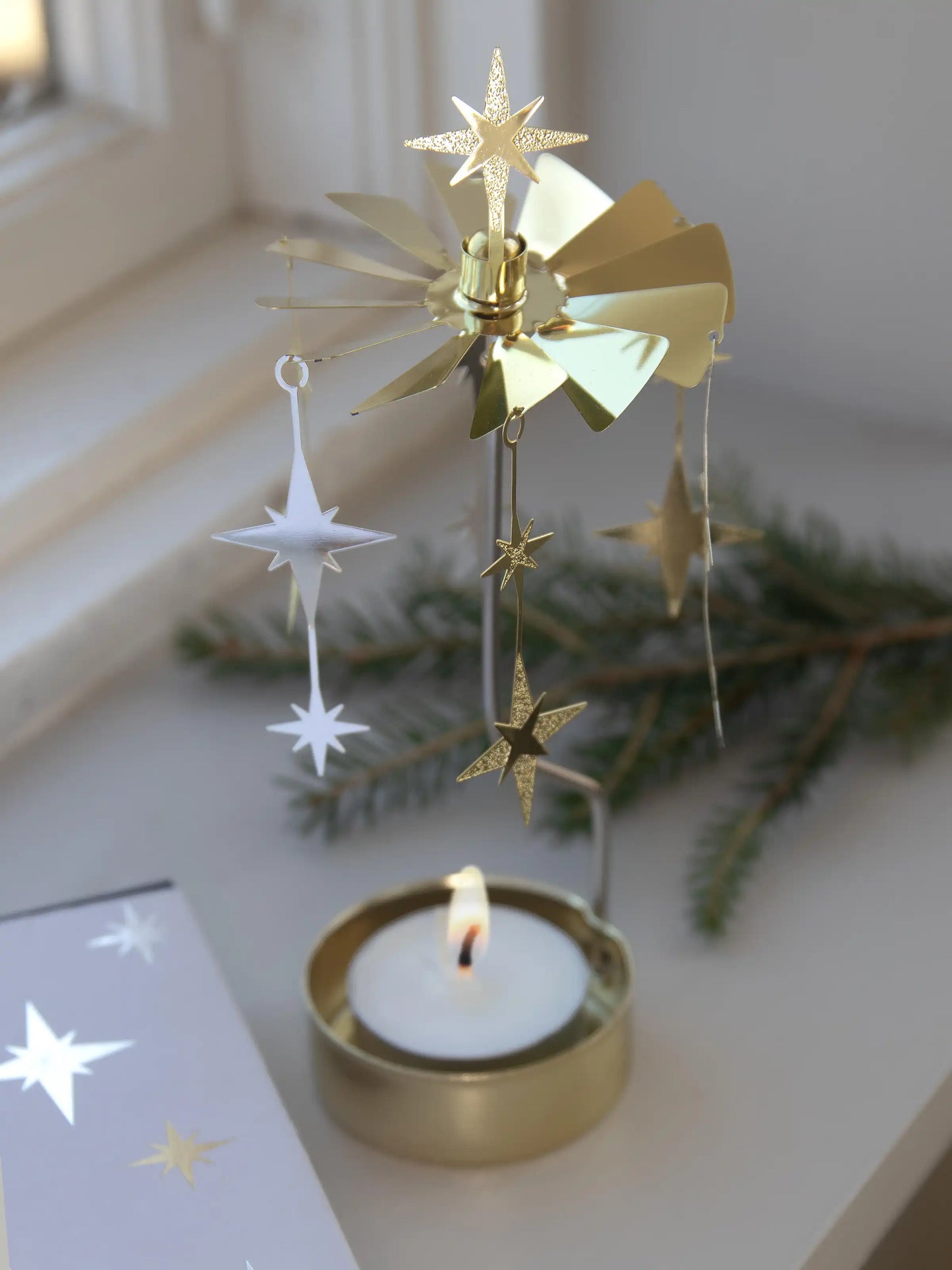 Kerzenkarusell SPARKEL ( Sterne )