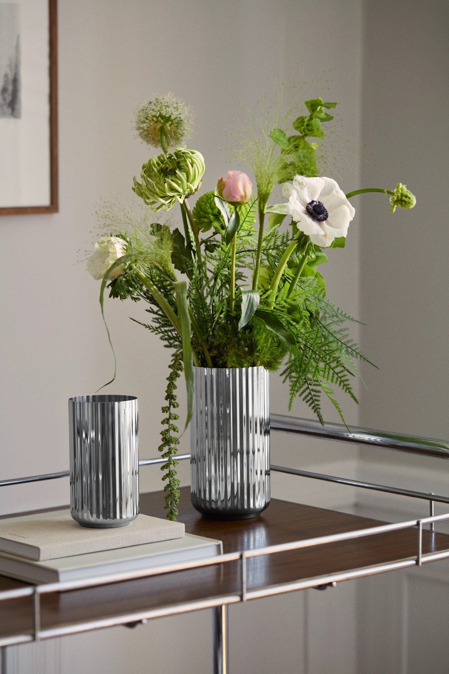 LYNBY Vase Edelstahl 20,5 cm / 1936