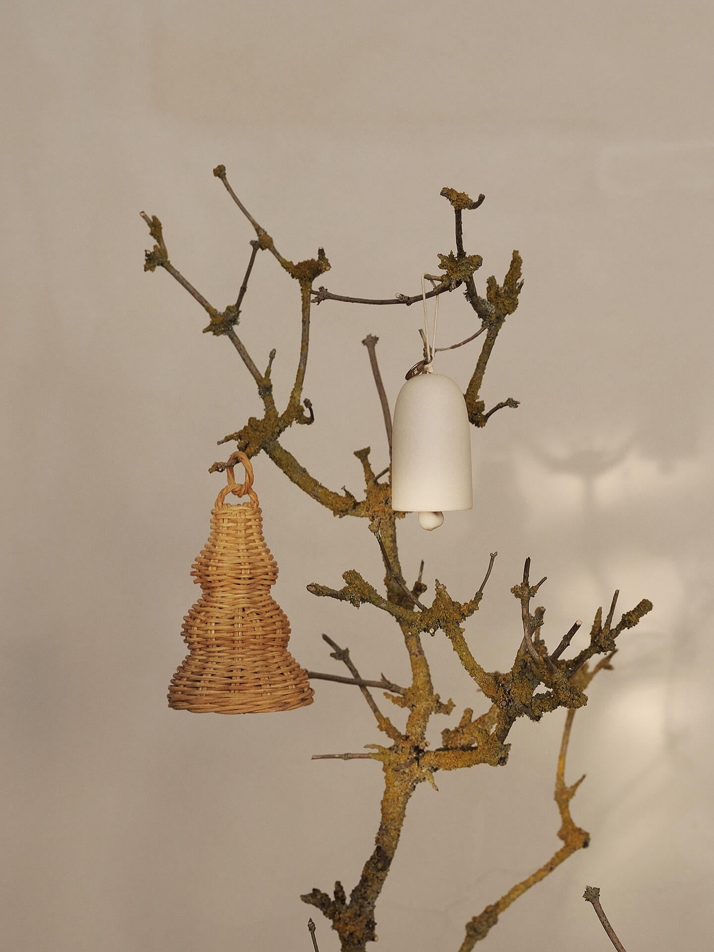 Geflochtene GLOCKEN Set ( 2 ) Rattan