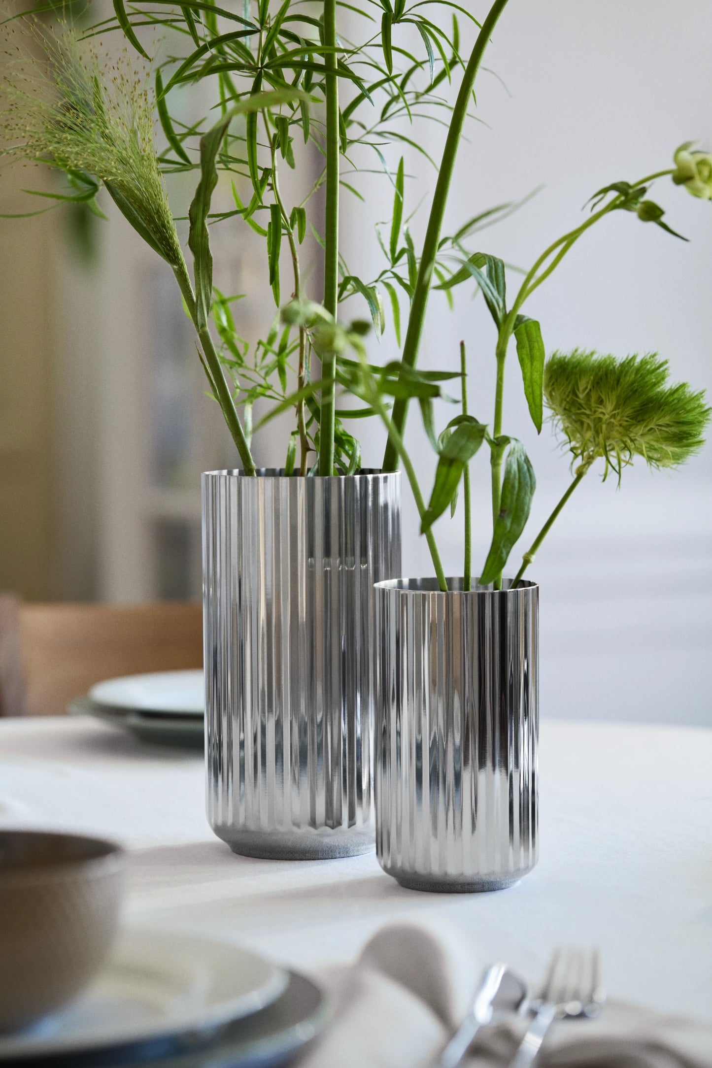 LYNBY Vase Edelstahl 20,5 cm / 1936