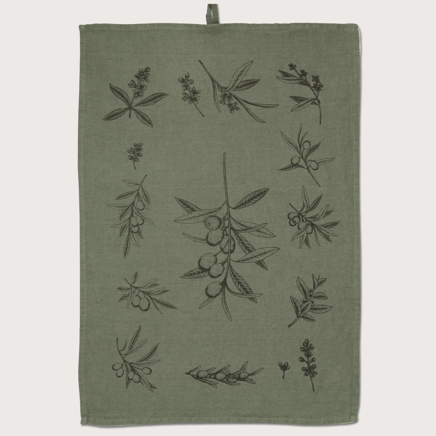LEINEN Geschirrtuch OLIVEN