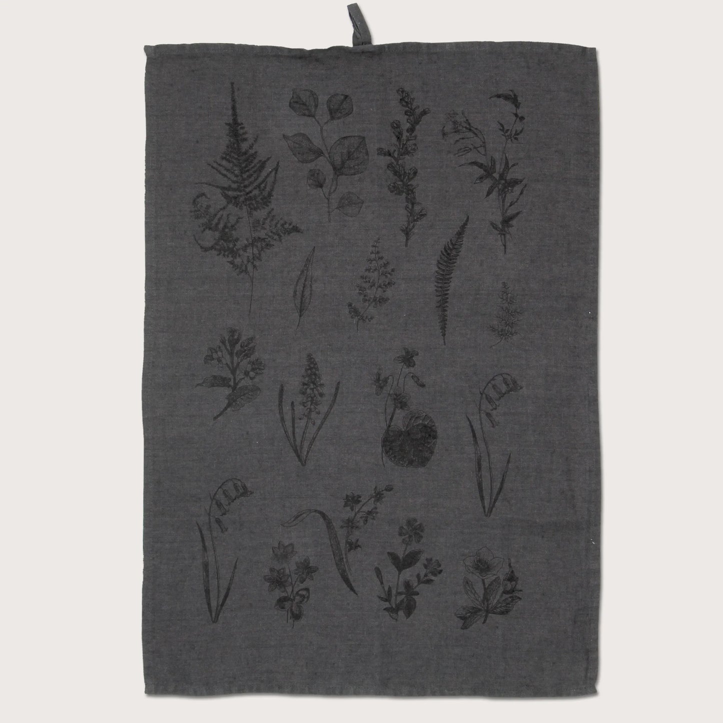 LEINEN Geschirrtuch FLOWERS