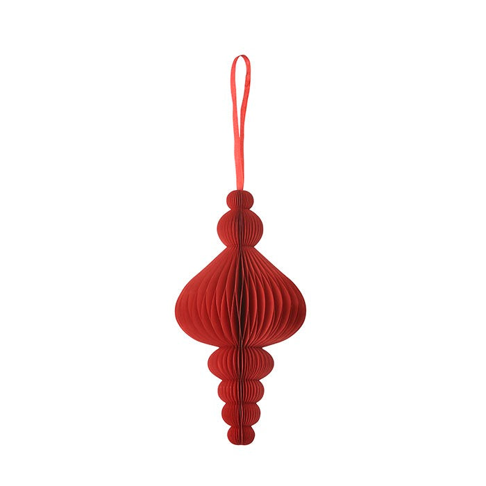 Honeycomb ORNAMENT 40 cm Ruby