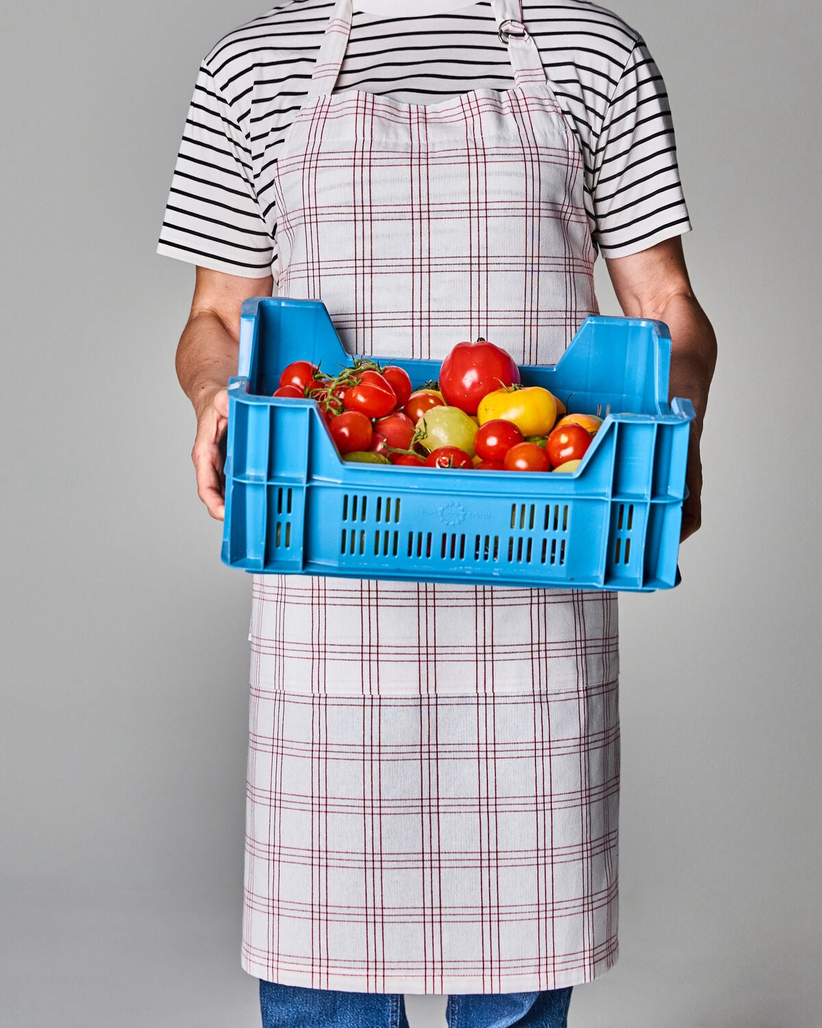 CHEF Schürze Rot/weiß kariert