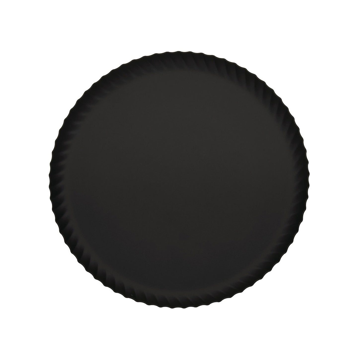 PLEATS Tablett Schwarz rund