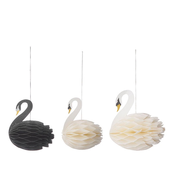 Honeycomb  SCHWÄNE Schwarz/Weiß Set