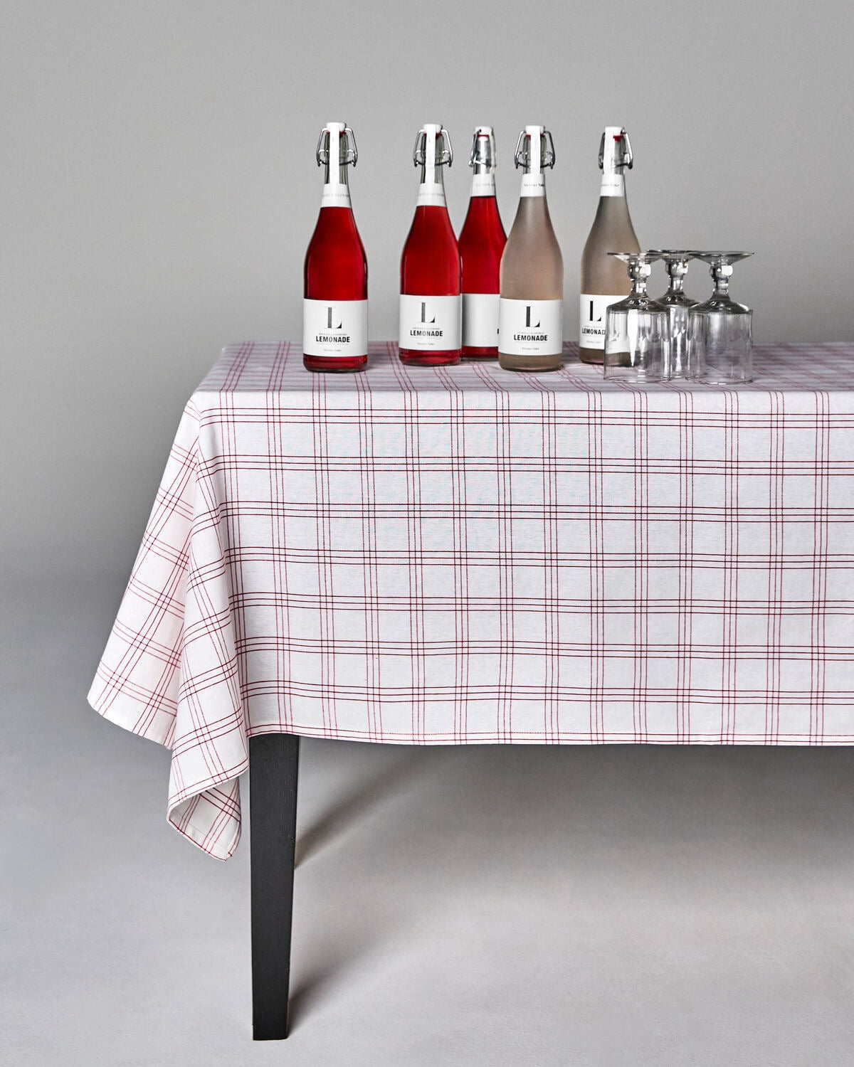 CHEF Tischdecke Rot/weiß kariert / 250 x 150 cm