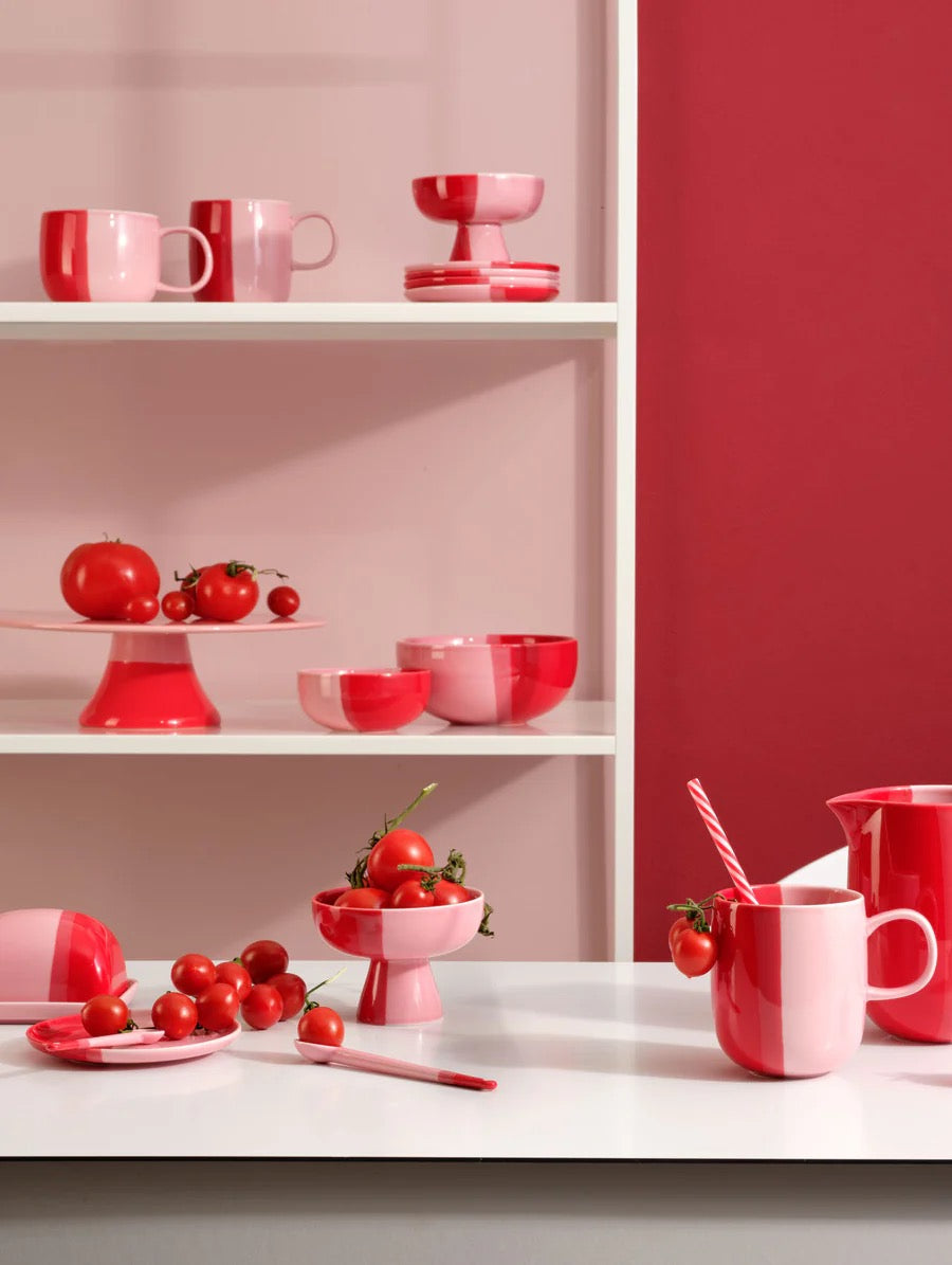 Schale auf Fuß STRAWBERRY Smoothie